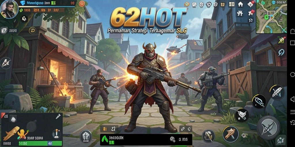 Tampilan menarik dari gameplay 62HOT yang seru dan menantang.