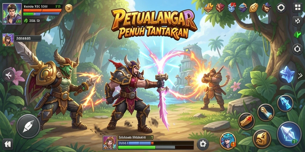 Tampilan gameplay 71H yang menakjubkan di dunia RPG.