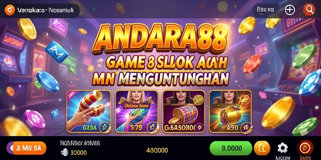 Screenshot utama ANDARA88 menampilkan gameplay slot yang mendebarkan.