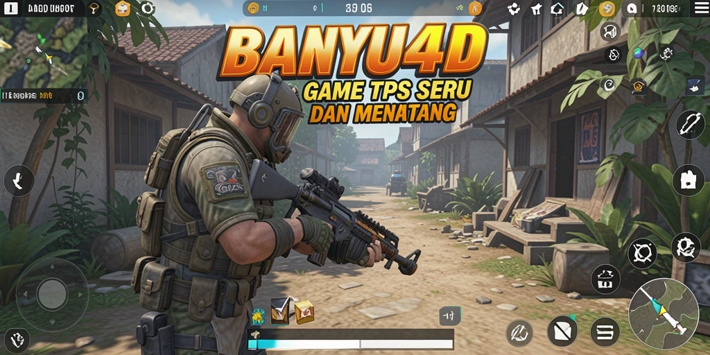 Screenshot utama BANYU4D menampilkan aksi mendebarkan dalam gameplay TPS.