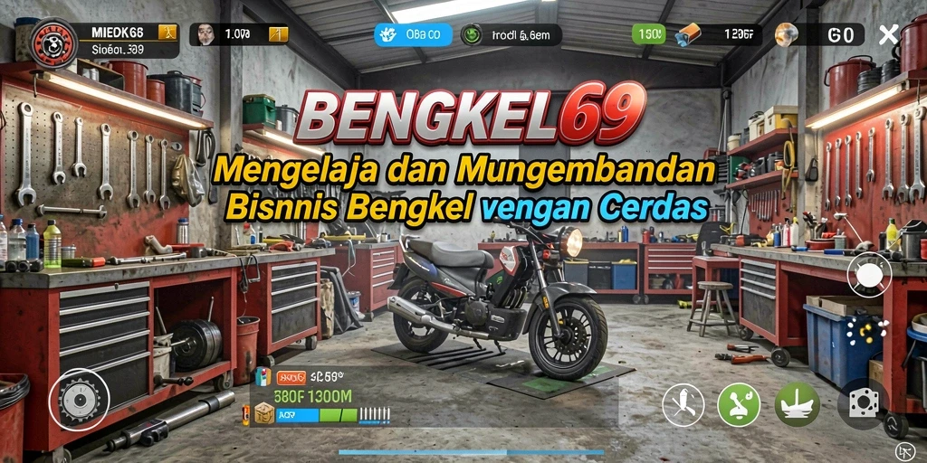 Tampilan gameplay BENGKEL69 yang menarik dan mendetail.