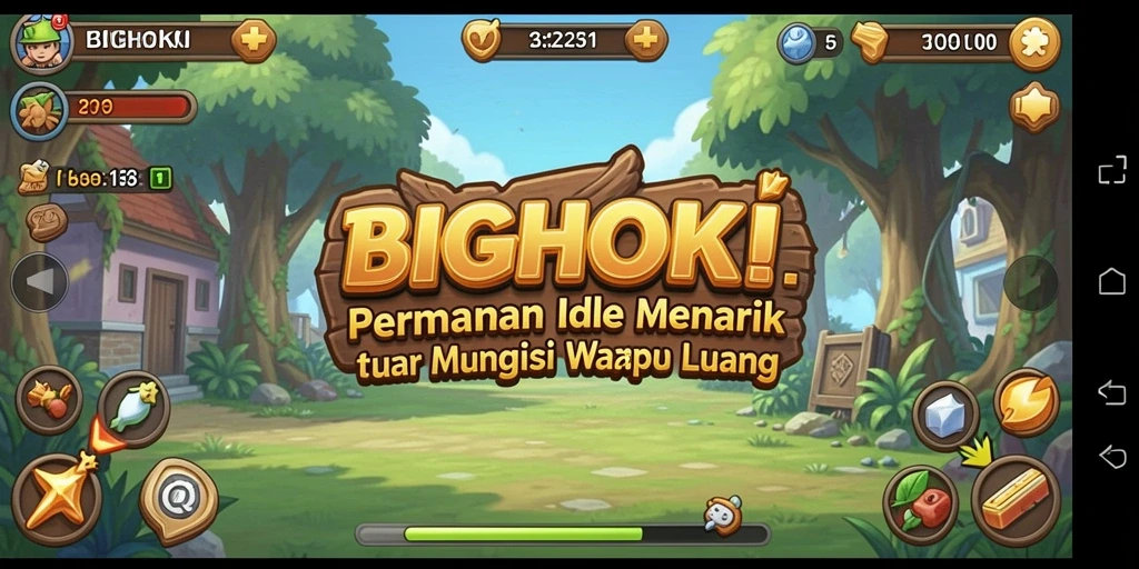 Tampilan gameplay BIGHOKI yang menarik dan interaktif.