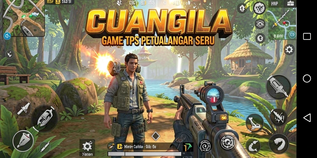 Tampilan gameplay menegangkan CUANGILA dengan grafis memukau.