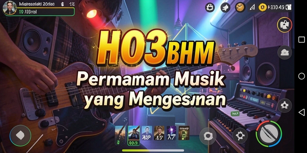 Screenshot gameplay HO3 yang menunjukkan interaksi musik yang seru.