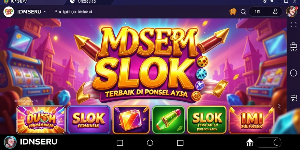 Tampilan gameplay IDNSERU yang menarik dan penuh warna.