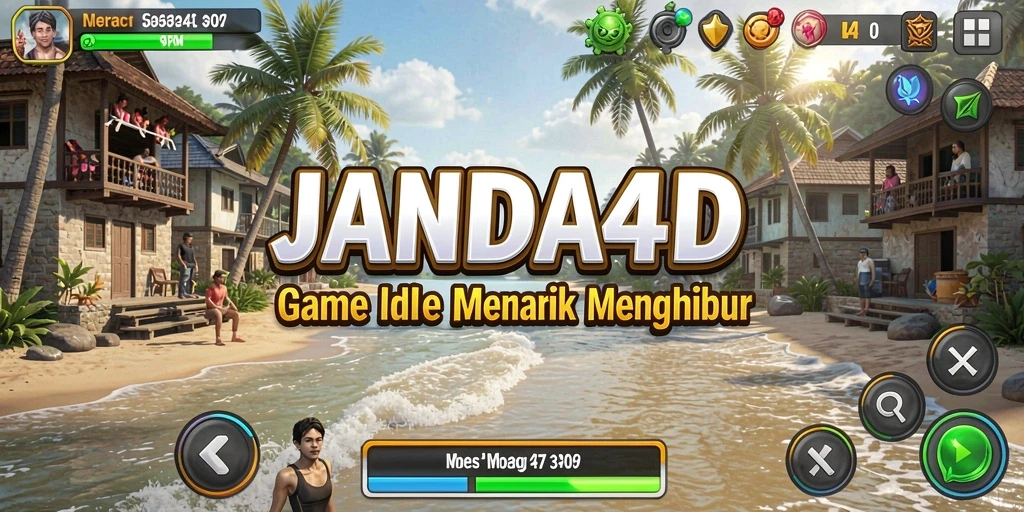 Tampilan menarik dari gameplay Idle JANDA4D yang mengasyikkan.