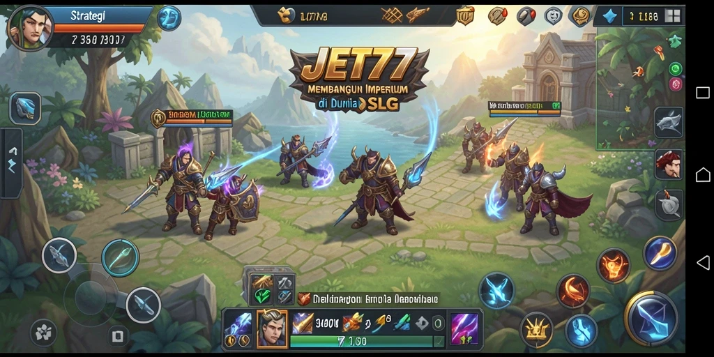 Tampilan menarik dari gameplay JET77 dalam membangun imperium.