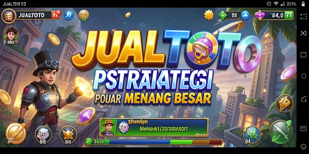 Screenshot gameplay JUALTOTO menampilkan aksi strategi yang mendebarkan.