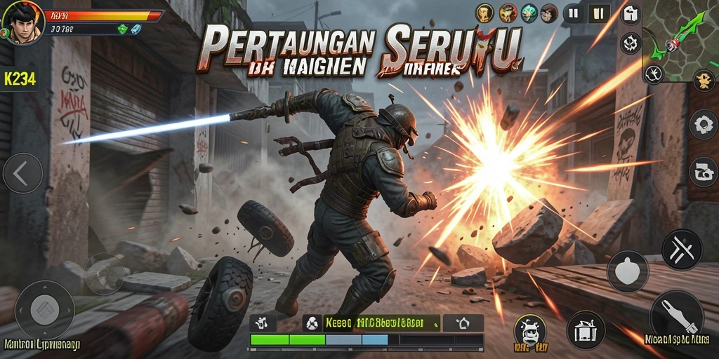 Tampilan pertarungan intens dalam K234 dengan aksi mendebarkan.