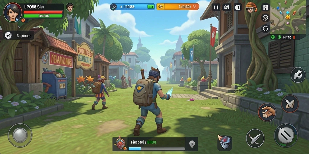 Screenshot gameplay LPO88 menampilkan interaksi dalam game Simulation.