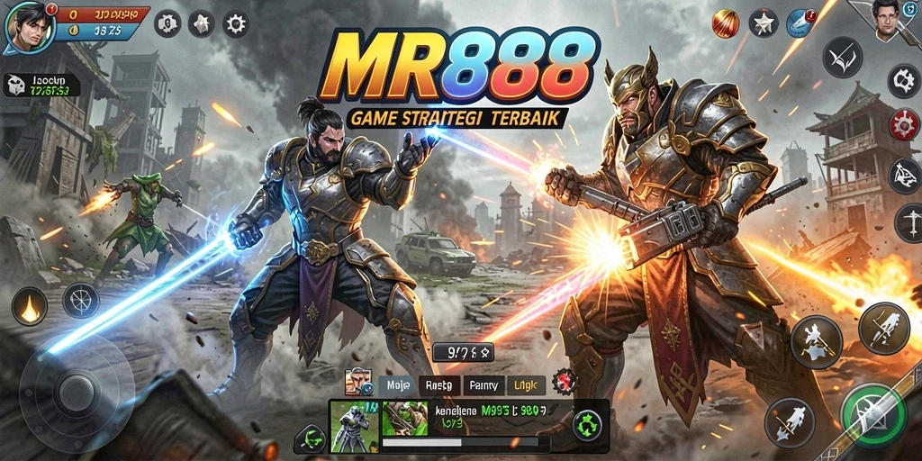 Tampilan menarik dari gameplay strategi di MR888.