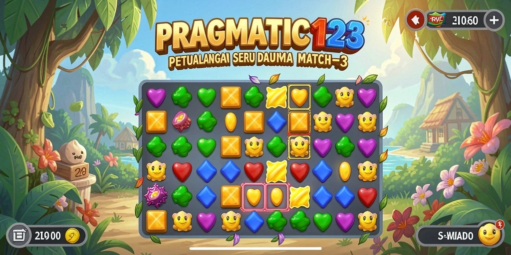 Gameplay seru PRAGMATIC123 dalam tantangan Match-3.