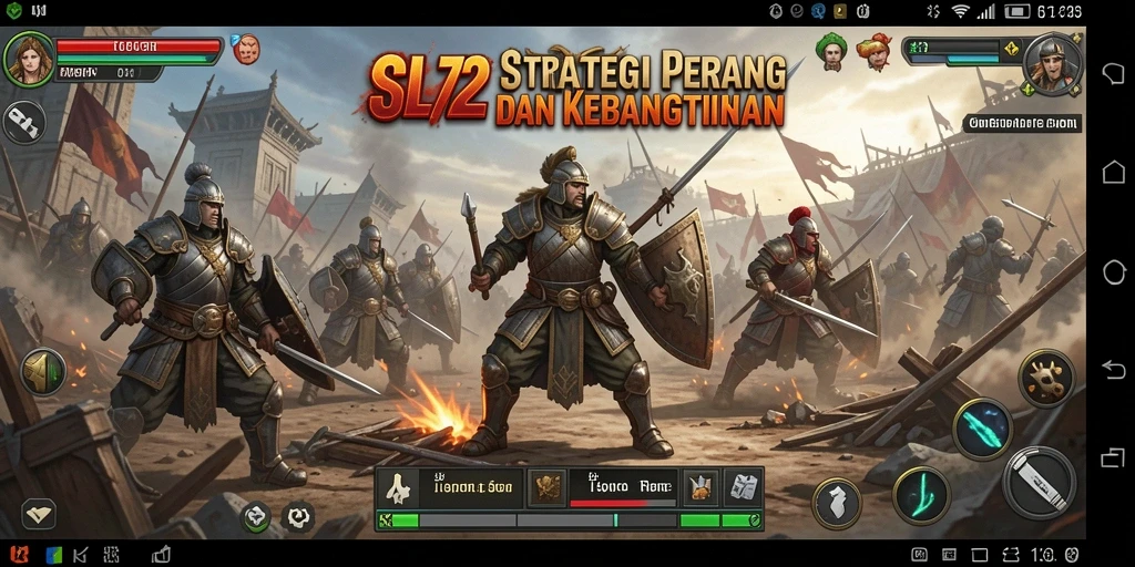 Gameplay seru SL72 yang melibatkan strategi cerdas dan pertempuran.