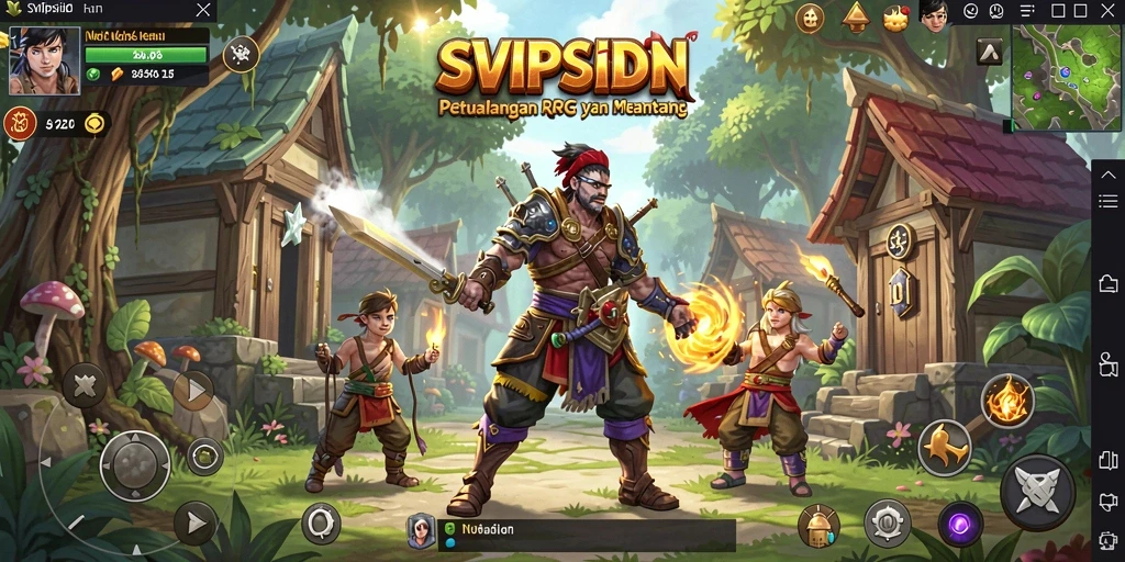 Tampilkan tampilan mendebarkan dari petualangan RPG di SVIPSIDN.