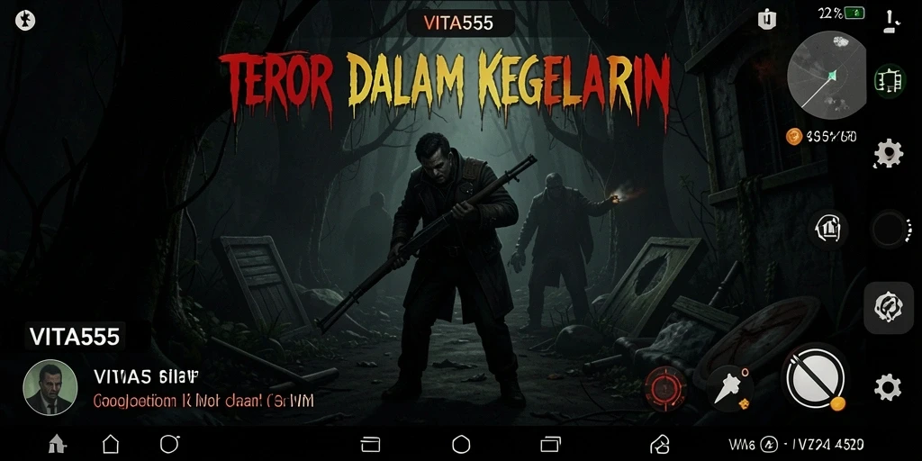 Cuplikan gameplay menakutkan dari VITA555 yang menampilkan suasana horor.